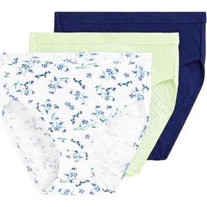 Jockey Women’s Underwear 100% Cotton Elance Breathe French Cut – 3 Pack(Majestic Mint)