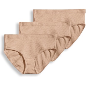 Jockey Women’s Underwear 100% Cotton Elance Breathe Hipster – 3 Pack(Light)