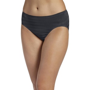 Jockey Women’s Underwear Matte & Shine Seamfree Hi Cut(Black Out)