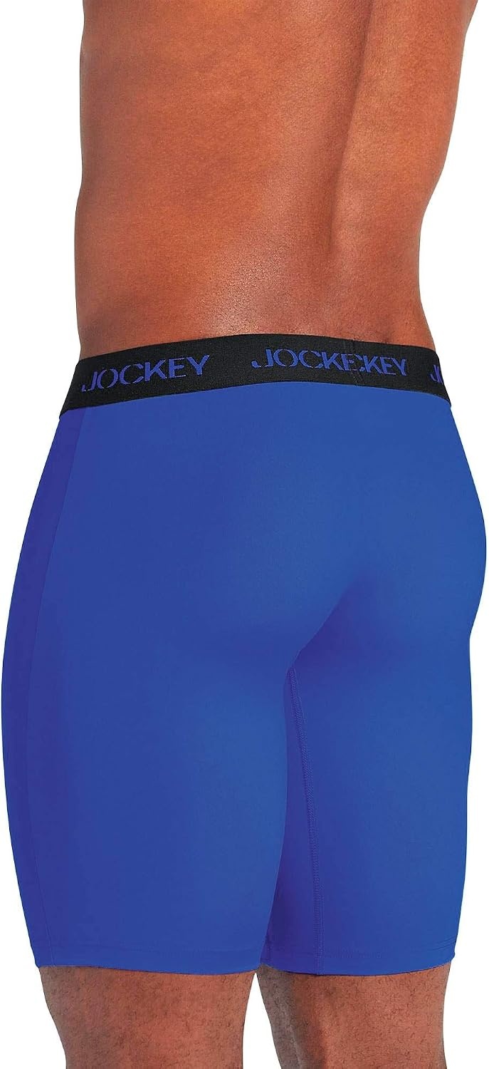 image:imageJockey Sport Mens Underwear Microfiber 10 Midway BriefOutrageous Blue