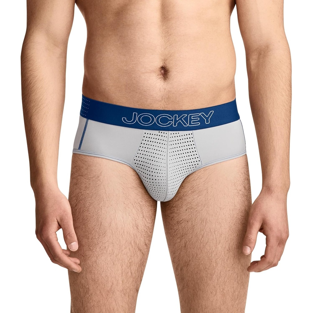 image:imageJockey Mens Underwear EverActive VentraCool Air BriefGrey Majestic