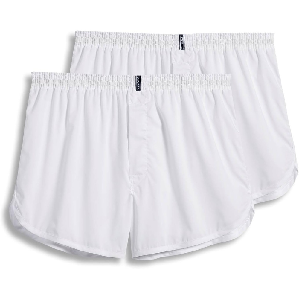 image:imageJockey Mens Underwear Tapered 5 Boxer  2 PackIcy BlueNight Navy