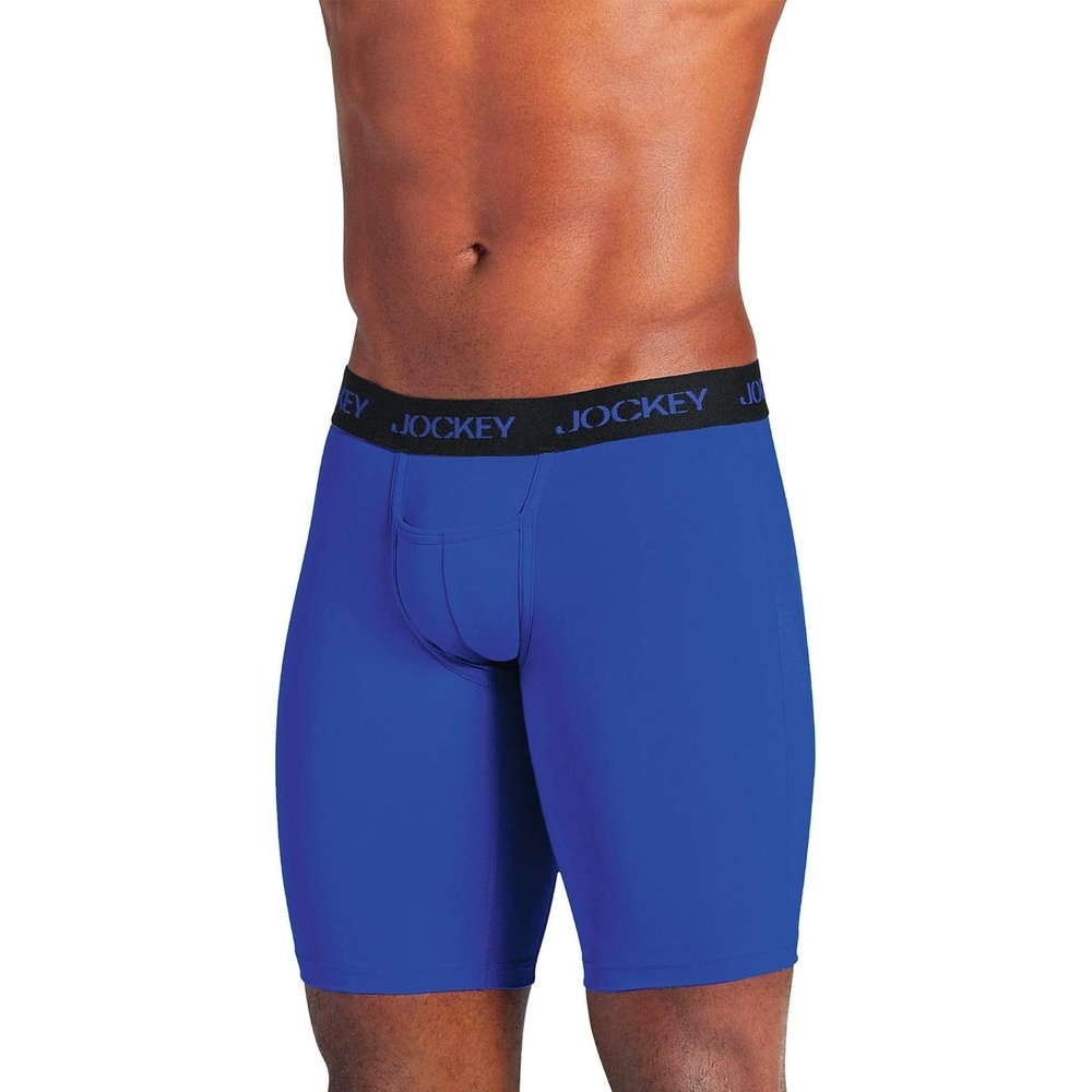 image:imageJockey Sport Mens Underwear Microfiber 10 Midway BriefOutrageous Blue