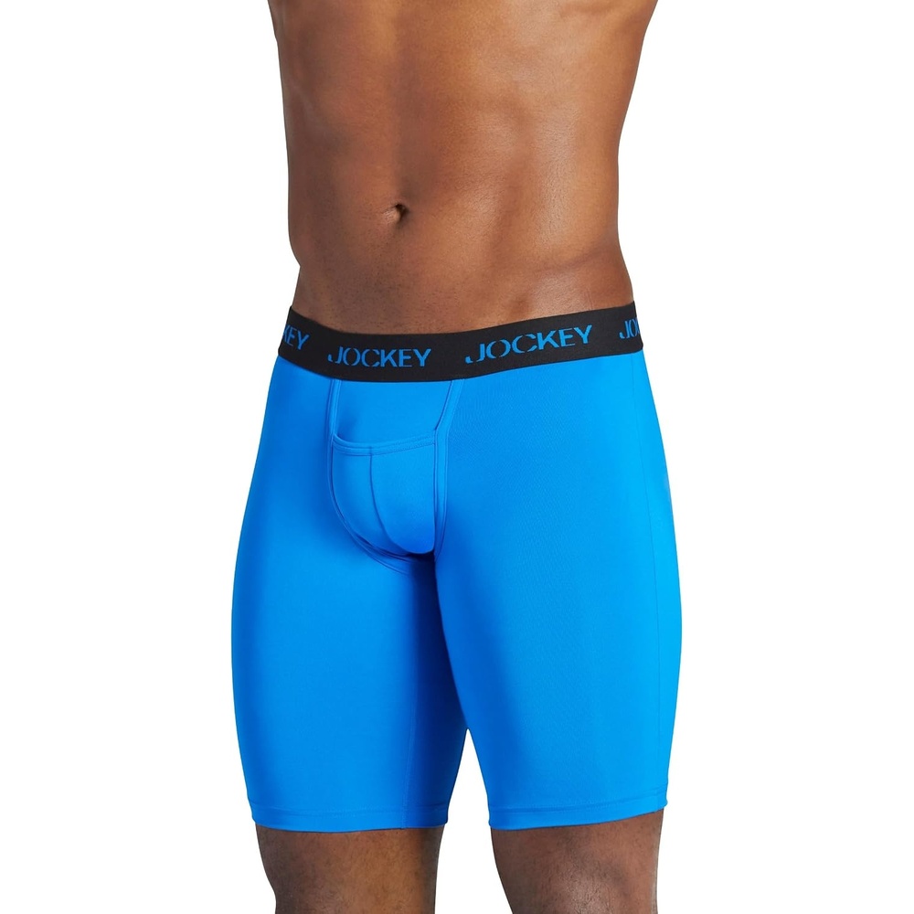 image:imageJockey Sport Mens Underwear Microfiber 10 Midway BriefSport Blue