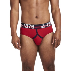 Jockey Men’s Underwear 1876 Collection Cotton Stretch Brief(1876 Vivid Red)