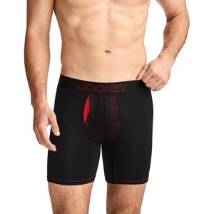 Jockey Men’s Underwear EverActive VentraCool Air 6″ Boxer Brief(Black)