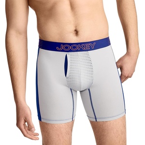 Jockey Men’s Underwear EverActive VentraCool Air 6″ Boxer Brief(Grey Dove)