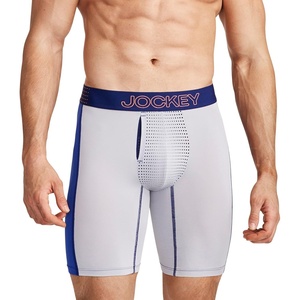 Jockey Men’s Underwear EverActive VentraCool Air 7.5″ Long Leg Boxer Brief(Grey Dove)