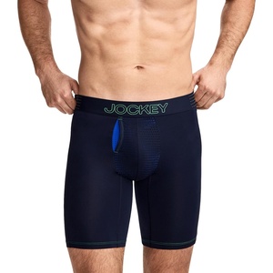 Jockey Men’s Underwear EverActive VentraCool Air 7.5″ Long Leg Boxer Brief(Jockey Blue)