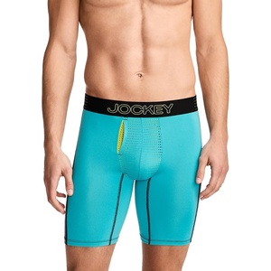 Jockey Men’s Underwear EverActive VentraCool Air 7.5″ Long Leg Boxer Brief(Ocean Teal)