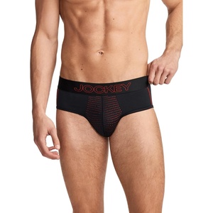 Jockey Men’s Underwear EverActive VentraCool Air Brief(Black)