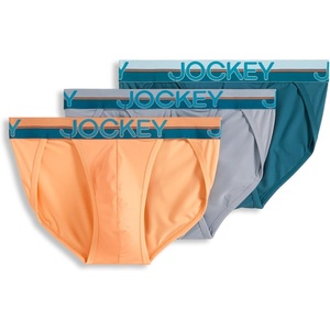 Jockey Men’s Underwear Infinite Cool Microfiber Stretch String Bikini – 3 Pack(Melon Mist)