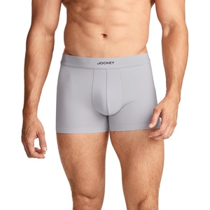 Jockey Men’s Underwear Phantom Fit 5″ Trunk(Grey Dove)