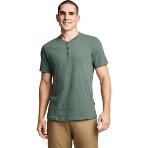 Jockey Outdoors Men’s Casualwear Short Sleeve Henley(Euca Heather)