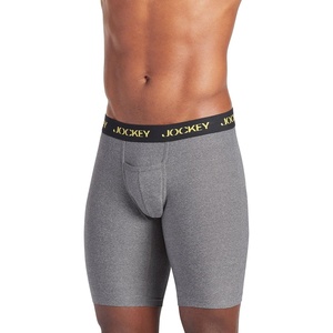 Jockey Sport Men’s Underwear Microfiber 10″ Midway Brief(Grey Heather)