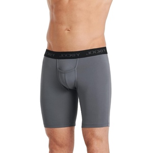Jockey Sport Men’s Underwear Microfiber 10″ Midway Brief(Lantern Grey)