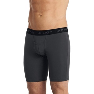 Jockey Sport Men’s Underwear Microfiber 10″ Midway Brief(Smoke Grey)