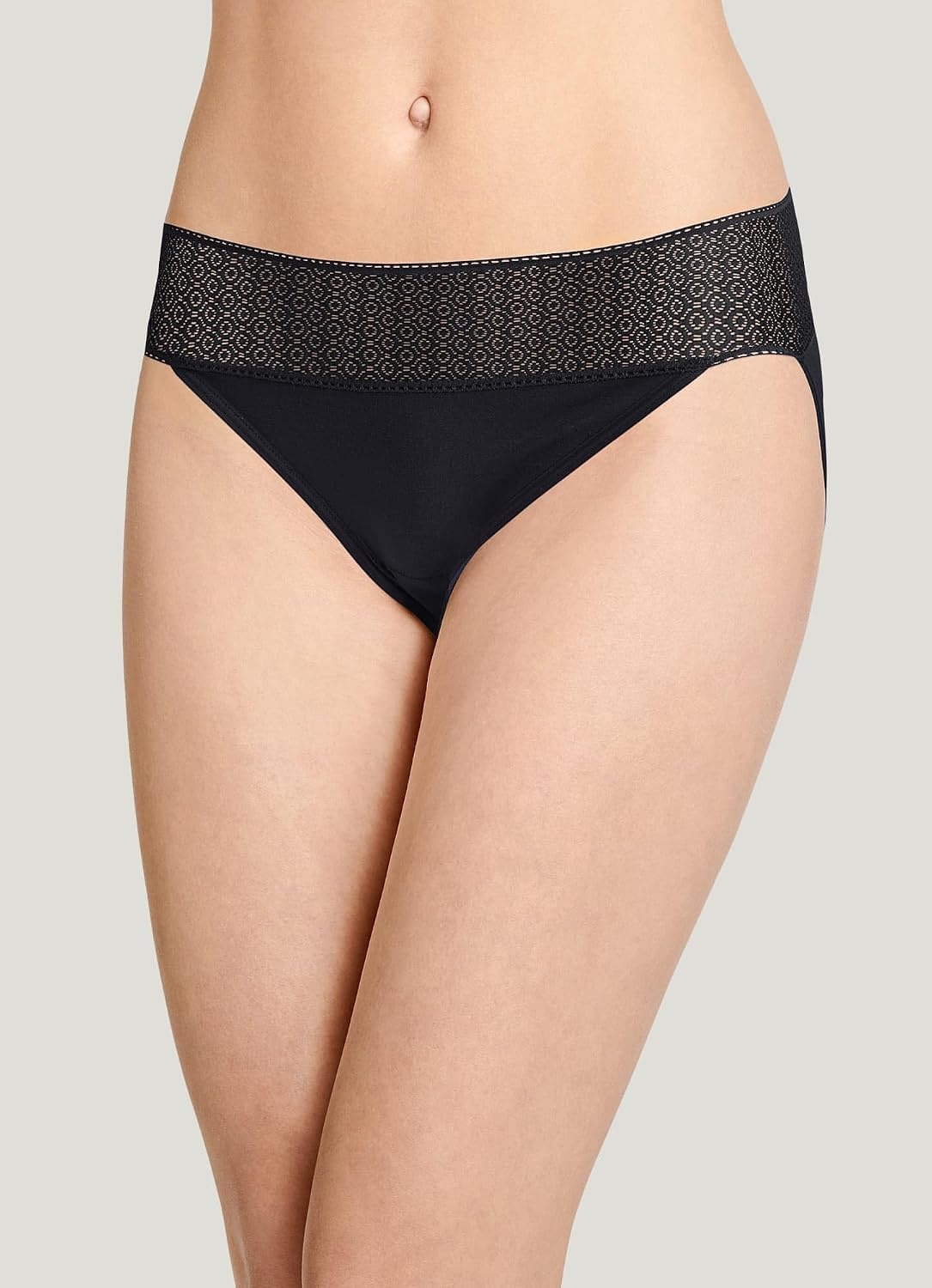 image:imageJockey Womens Underwear Soft Touch Lace Modal BikiniBlack