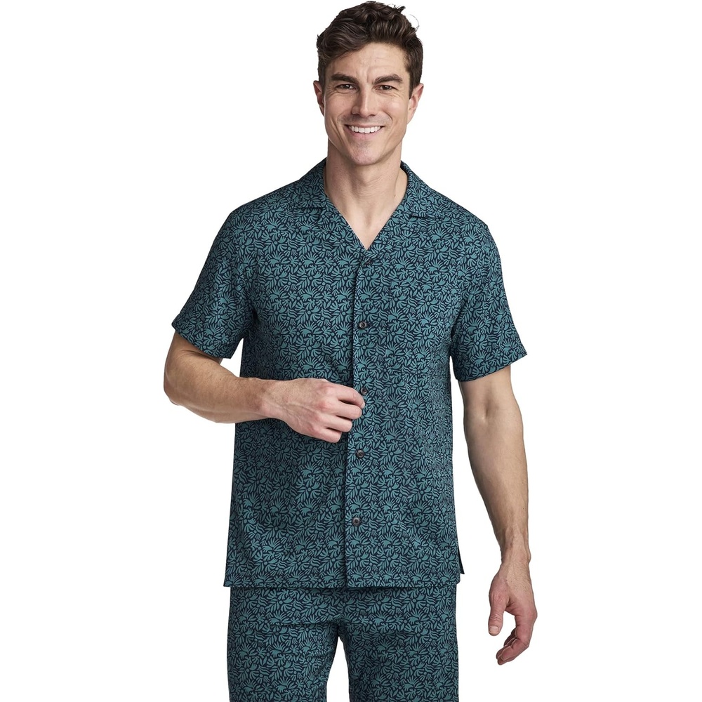 image:imageJockey Mens Activewear Jockey 1876 Collection Camp Shirt1876 Palm Oasis