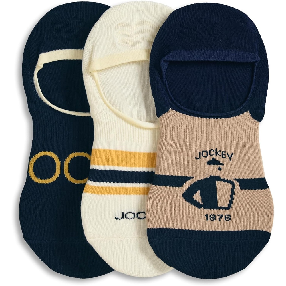 image:imageJockey Mens Socks 1876 Collection No Show Socks  3 Pack1876 Scout
