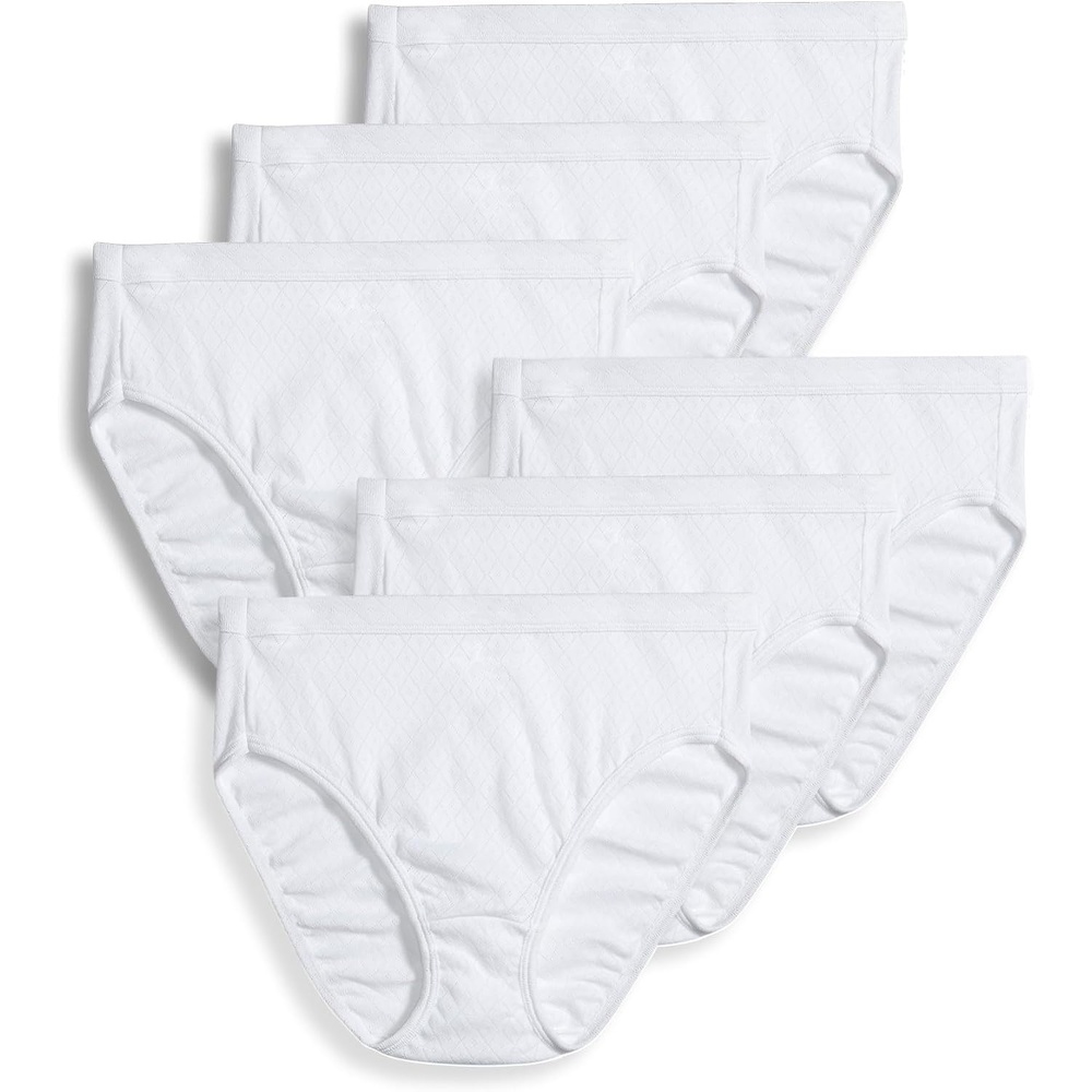 image:imageJockey Womens Underwear 100 Cotton Elance Breathe French Cut  6 PackWhite