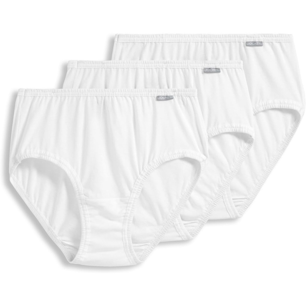 image:imageJockey Womens Underwear 100 Cotton Elance Hipster  3 PackWhite