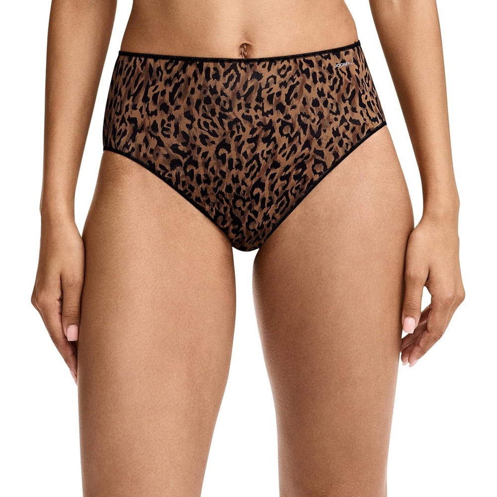 image:imageJockey Womens Underwear No Panty Line Promise Tactel French CutLuxe Animal