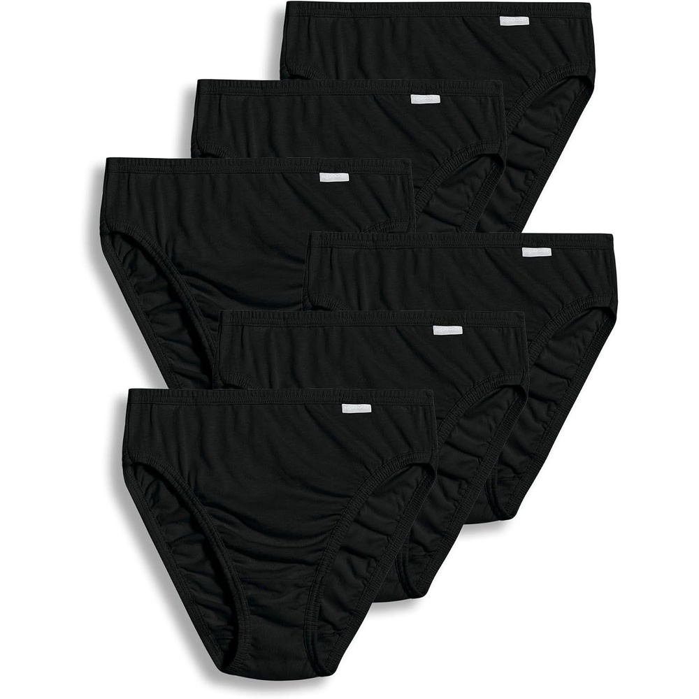 image:imageJockey Womens Underwear Plus Size 100 Cotton Elance French Cut  6 PackBlack