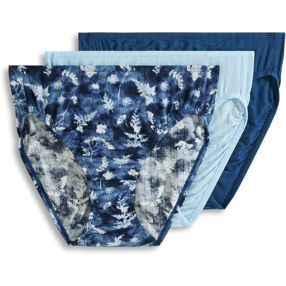 image:imageJockey Womens Underwear Supersoft Breathe French Cut  3 PackBlue Nature
