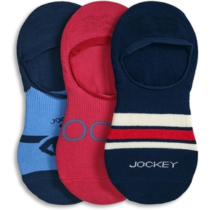 Jockey Men’s Socks 1876 Collection No Show Socks – 3 Pack(1876 Red)