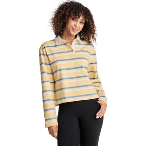 Jockey Women’s Activewear 1876 Collection Cropped Rugby Polo(1876 Campfire)