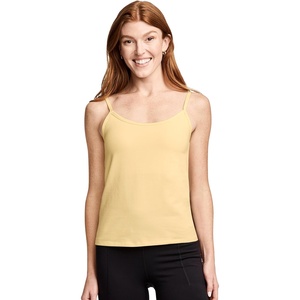 Jockey Women’s Activewear Cotton Stretch Cami with Built-in Bra(Sunsations)