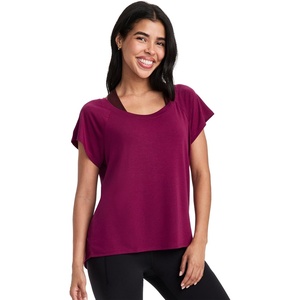 Jockey Women’s Activewear EverActive Oversized Tee(Berry Frost)
