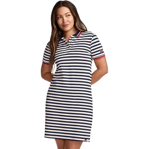 Jockey Women’s Activewear Jockey 1876 Collection Polo Dress(1876 Stripe)