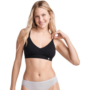 Jockey Women’s Bra Organic Cotton Stretch Triangle Bralette – 2 Pack(Grey Mist)