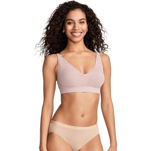 Jockey Women’s Bra Seamfree Light Support Plunge Bralette(Pink Haze)