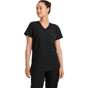 Jockey Women’s Scrubs Women’s Scrub Top(Black)