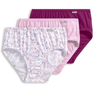Jockey Women’s Underwear 100% Cotton Elance Hipster – 3 Pack(Chalky Pink/Painted Purple Meadow/Majestic Berry)