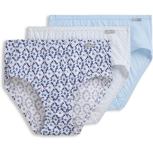 Jockey Women’s Underwear 100% Cotton Elance Hipster – 3 Pack(Picnic Floral)