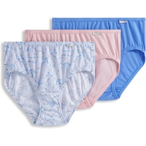 Jockey Women’s Underwear 100% Cotton Elance Hipster – 3 Pack(Wavering Floral)