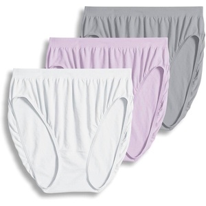 Jockey Women’s Underwear Comfies Cotton French Cut – 3 Pack(White/Pink Pearl/Grey)