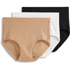 Jockey Women’s Underwear Cotton Stretch Brief – 3 Pack(Light Shadow)