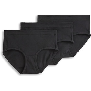 Jockey Women’s Underwear Cotton Stretch Hipster – 3 Pack(Black)