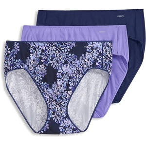 Jockey Women’s Underwear No Panty Line Promise Tactel French Cut – 3 Pack(Pretty Branches)