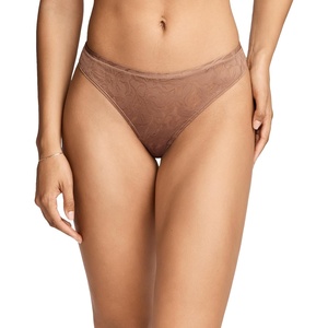 Jockey Women’s Underwear Smooth Touch Lace Thong(Almond)