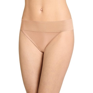 Jockey Women’s Underwear Soft Touch Lace Modal Thong(Light)