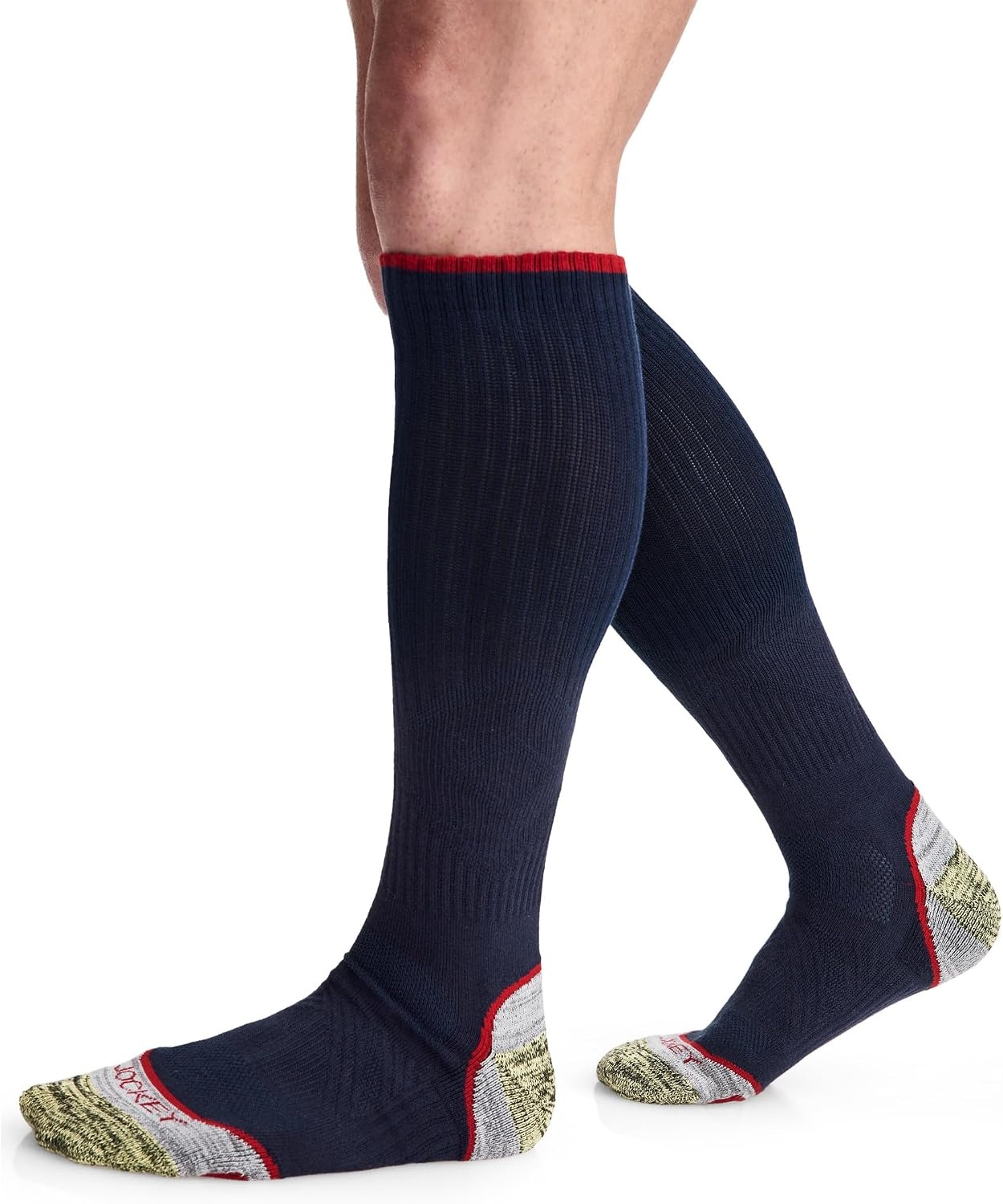 image:imageJockey Mens Socks Mens Performance Over The Calf Boot Socks 3 PackJockey Dove