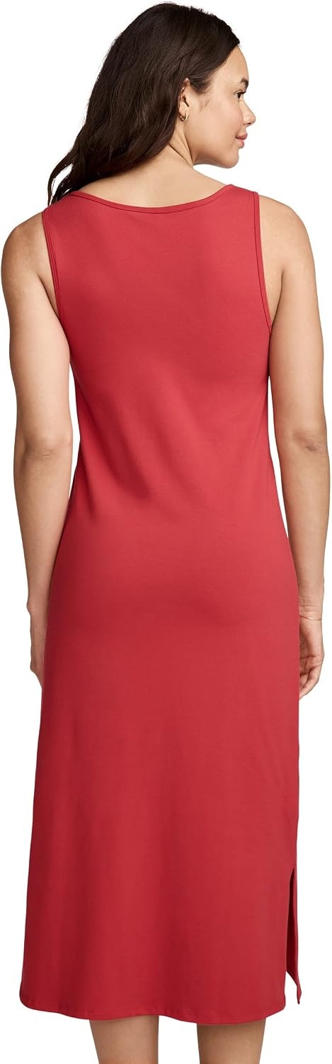 image:imageJockey Womens Activewear Cotton Stretch Tank Dress with Builtin BraDragonfruit Red