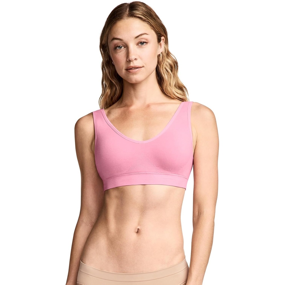 image:imageJockey Womens Bra Seamfree Cotton Blend Support BraletteJellyfish