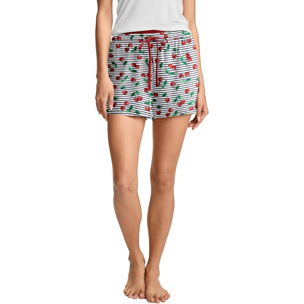 image:imageJockey Womens Sleepwear Soft Touch Luxe ShortFresh Cherry
